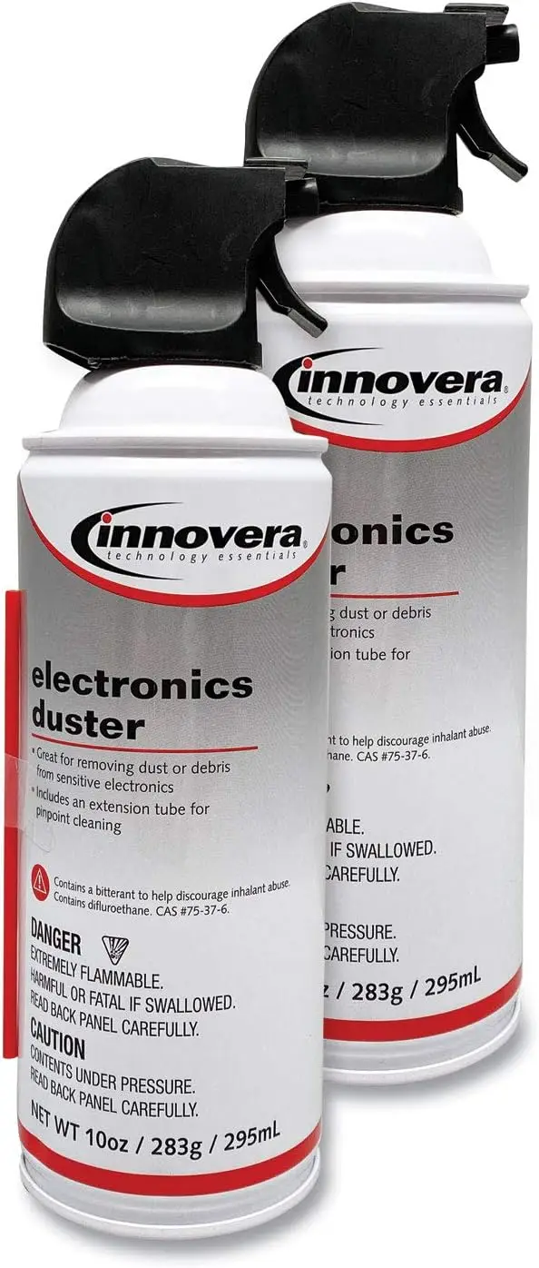 10 oz Compressed Air Duster Cleaner, 2-Pack – Removes Dust from Hard-to-Reach Areas, Ozone Safe & Moisture Free
10 oz Compressed Air Duster Cleaner, 2-Pack – Removes Dust from Hard-to-Reach Areas, Ozone Safe & Moisture Free