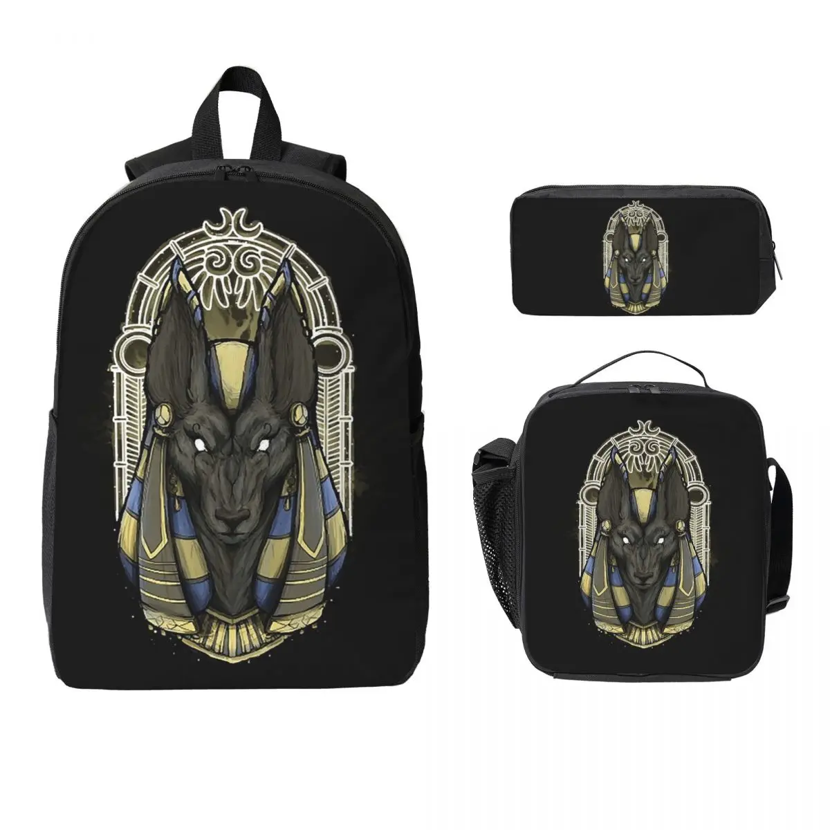 Egyptian God Anubis Art Backpack Boys Girls BookBag School Bag Laptop Shoulder Bags 3ps Insulated Lunch Bag Pencil Case
Egyptian God Anubis Art Backpack Boys Girls BookBag School Bag Laptop Shoulder Bags 3ps Insulated Lunch Bag Pencil Case