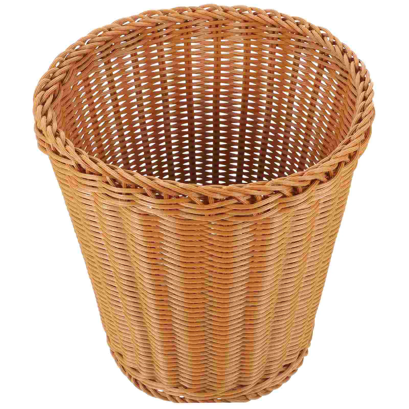 Woven Trash Can Baskets Tabletop Bin Storage Wastepaper Pastoral Style Imitation Rattan
Woven Trash Can Baskets Tabletop Bin Storage Wastepaper Pastoral Style Imitation Rattan