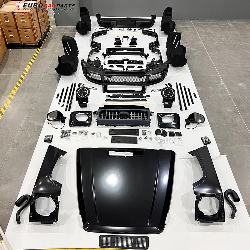 Hot sale W463 old to new W463A W464 B style body kit car bumper light hood fender side mirror fit for W463 G500 G350D G55 G63
Hot sale W463 old to new W463A W464 B style body kit car bumper light hood fender side mirror fit for W463 G500 G350D G55 G63