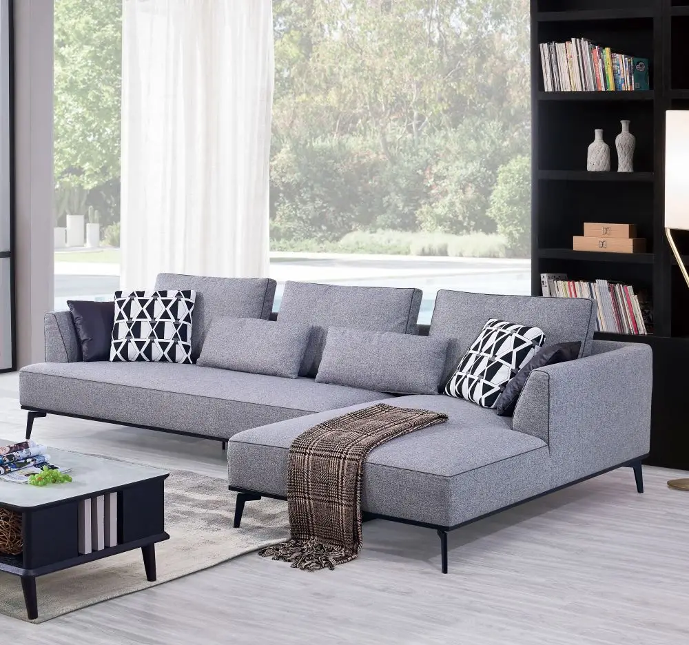 Удобный, грязеотталкивающий, серый, L-образный тканевый модульный диван-секционный гарнитур для гостиной с современной обивкой
Удобный, грязеотталкивающий, серый, L-образный тканевый модульный диван-секционный гарнитур для гостиной с современной обивкой