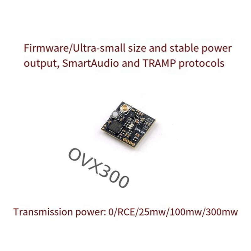 AS95-Openvtx OVX300 Nano 5.8G 40CH Adjustable Power VTX Receiver For FPV Racing RC Drone
AS95-Openvtx OVX300 Nano 5.8G 40CH Adjustable Power VTX Receiver For FPV Racing RC Drone