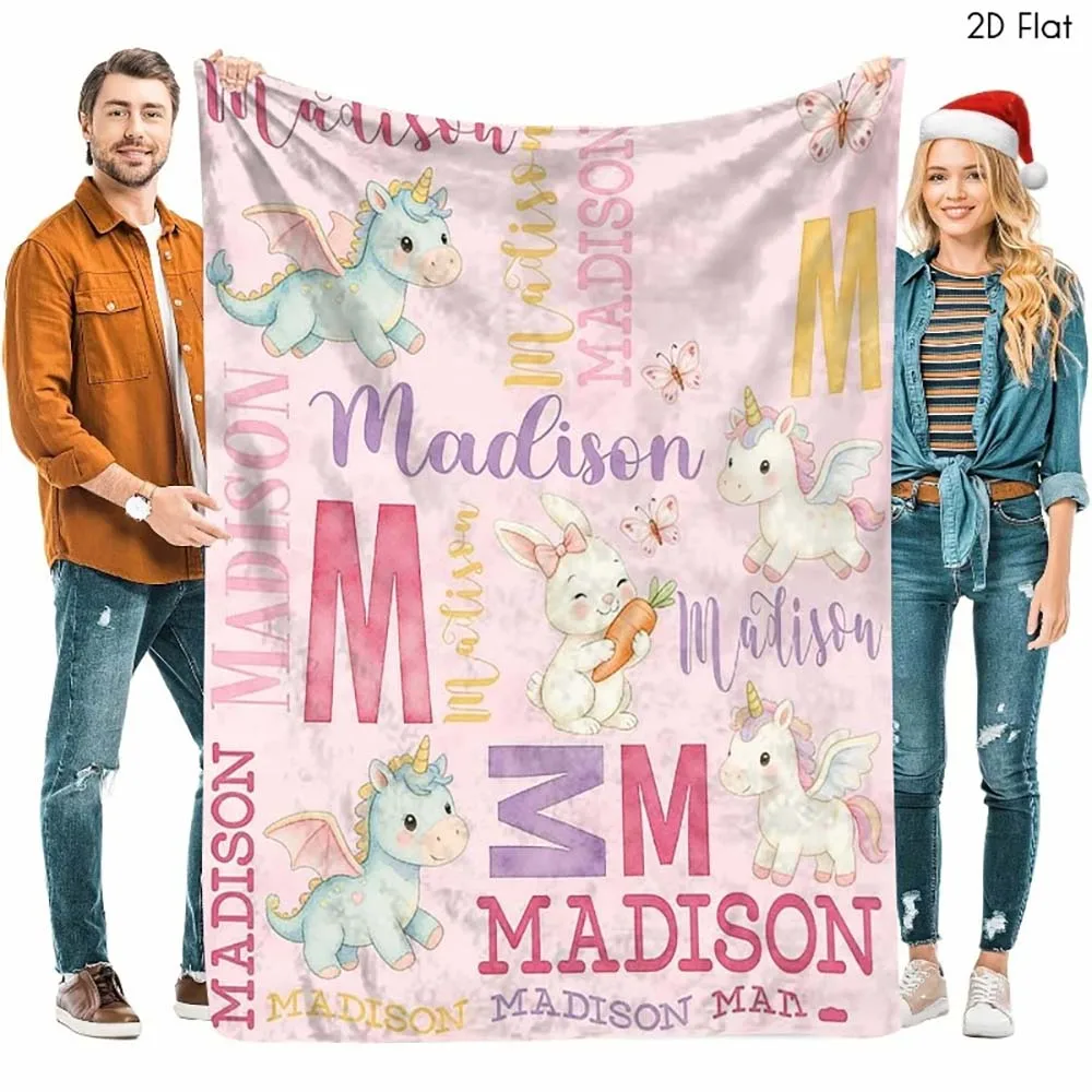 1pc Personalized Unicorn Dragon Baby Name Blanket, Custom Cute Animal Monogram Throw Blanket for
1pc Personalized Unicorn Dragon Baby Name Blanket, Custom Cute Animal Monogram Throw Blanket for