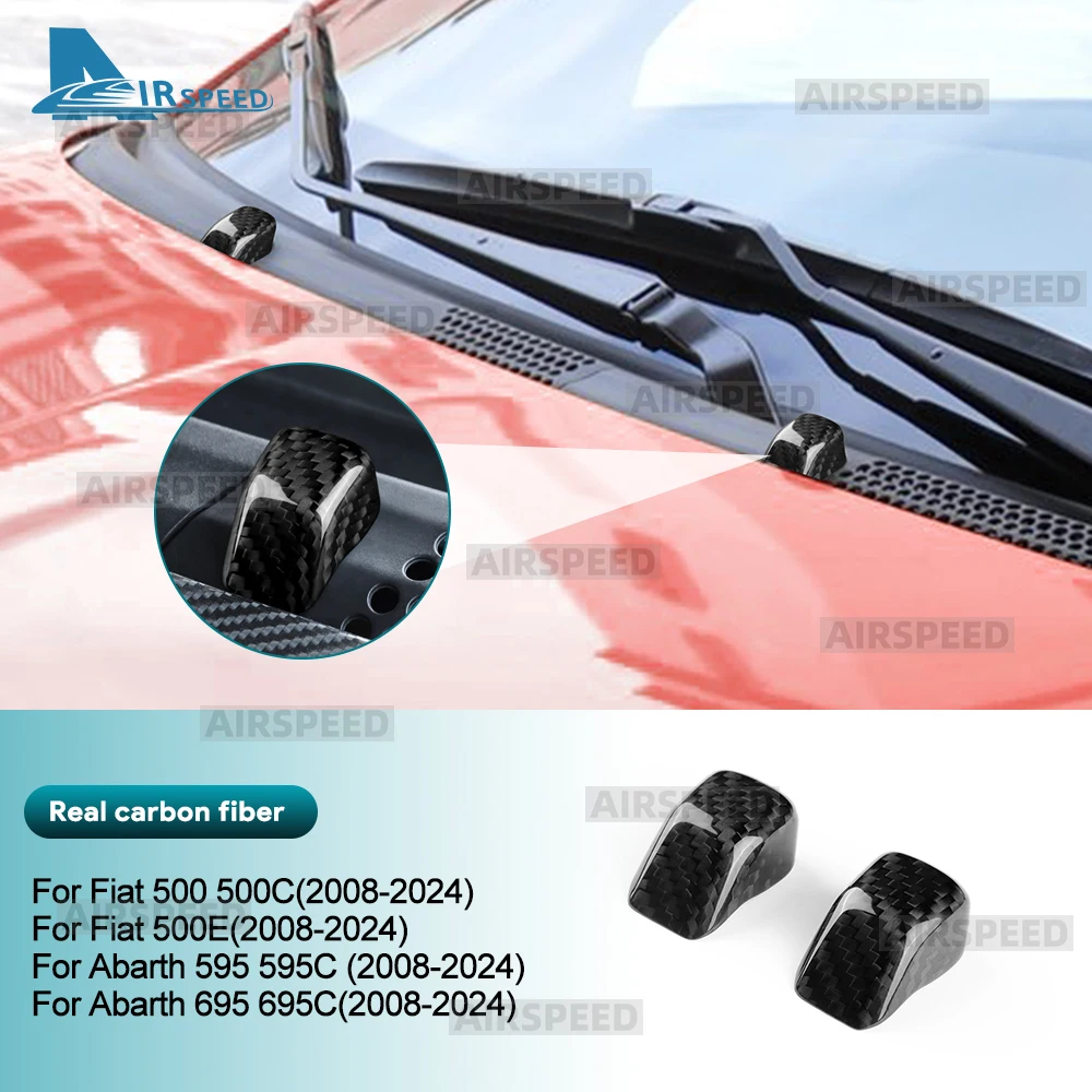 Real Hard Dry Carbon Fiber Sticker For Abarth 595 695 595C 695C Fiat 500 500C 500E 2008-2024 Car Roof Wiper Spray Nozzle Cover
Real Hard Dry Carbon Fiber Sticker For Abarth 595 695 595C 695C Fiat 500 500C 500E 2008-2024 Car Roof Wiper Spray Nozzle Cover