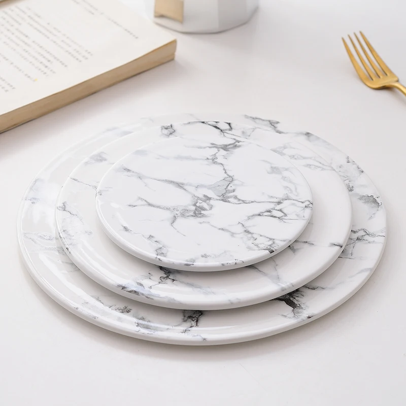 Wedding marbling Nordic ceramic marbling round flat plate racket props sushi plate breakfast plate chopping board Western food p
Wedding marbling Nordic ceramic marbling round flat plate racket props sushi plate breakfast plate chopping board Western food p