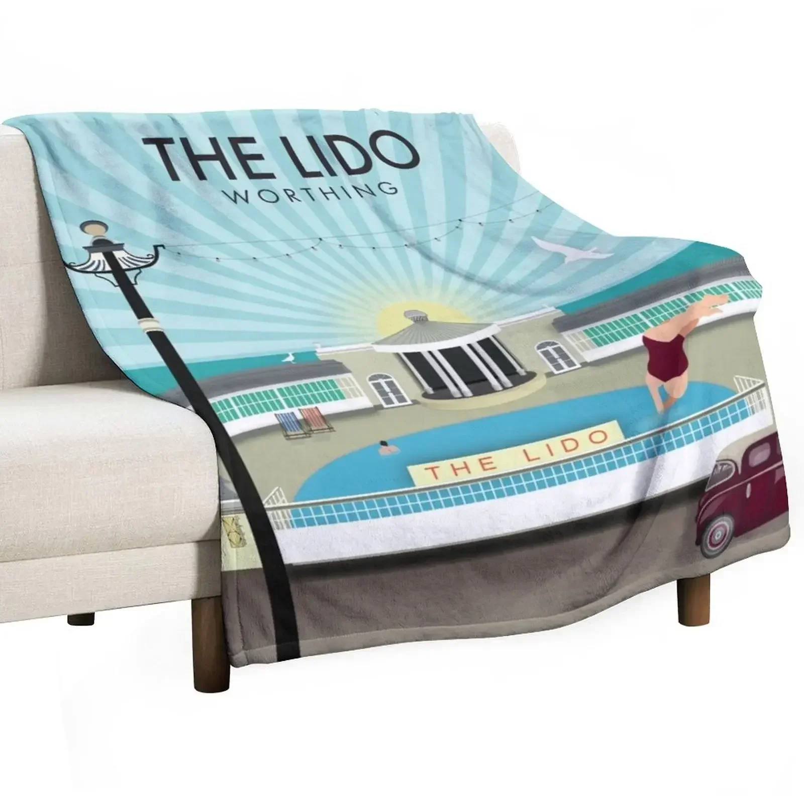 The Lido in Worthing Throw Blanket Easy Care Comfortable Blanket for Couch
The Lido in Worthing Throw Blanket Easy Care Comfortable Blanket for Couch