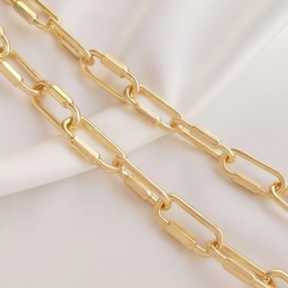 14 К золотого цвета, длинная О-цепочка, овальная цепочка с пряжкой, европейский и американский стиль, грубый браслет «сделай сам», ожерелье, свободная цепочка ручной работы
14 К золотого цвета, длинная О-цепочка, овальная цепочка с пряжкой, европейский и американский стиль, грубый браслет «сделай сам», ожерелье, свободная цепочка ручной работы