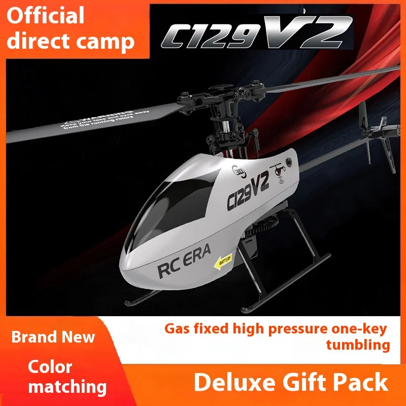 Remote Control RC Helicopter C129v2 Pressure Height Stabilization One-Button Roll Stunt Gift for Boys Airplane Model Toy
Remote Control RC Helicopter C129v2 Pressure Height Stabilization One-Button Roll Stunt Gift for Boys Airplane Model Toy