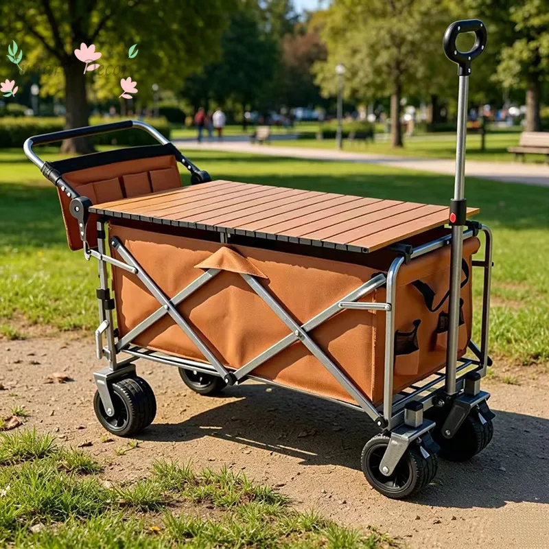 Outdoor Picnic Pushable Foldable Camp Car Portable Openable Shopping Cart Foldable Utility Wagon For Camping Travel
Outdoor Picnic Pushable Foldable Camp Car Portable Openable Shopping Cart Foldable Utility Wagon For Camping Travel