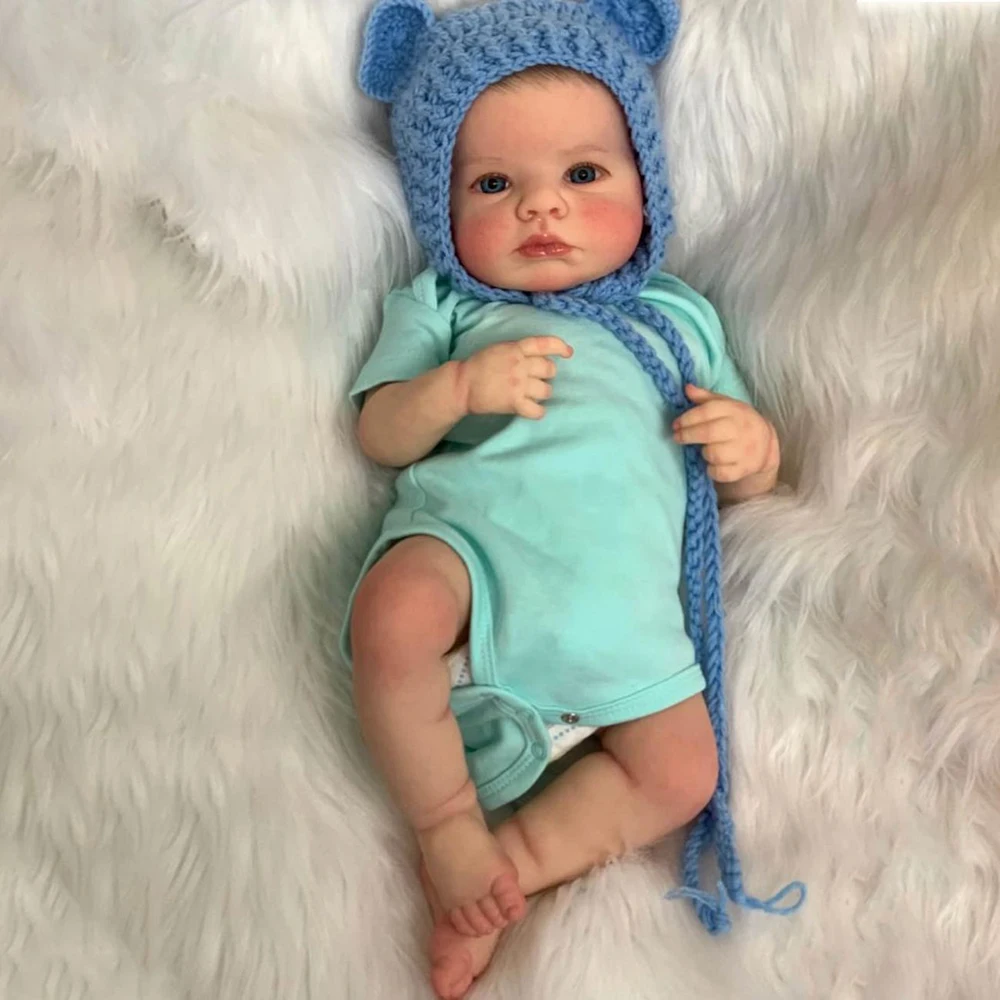 19 Inch Lifelike Newborn Simulation Doll Fully Adhesive Washable Reborn Dolls 3D Skin With Visible Blood Vessels Birthday Gift
19 Inch Lifelike Newborn Simulation Doll Fully Adhesive Washable Reborn Dolls 3D Skin With Visible Blood Vessels Birthday Gift