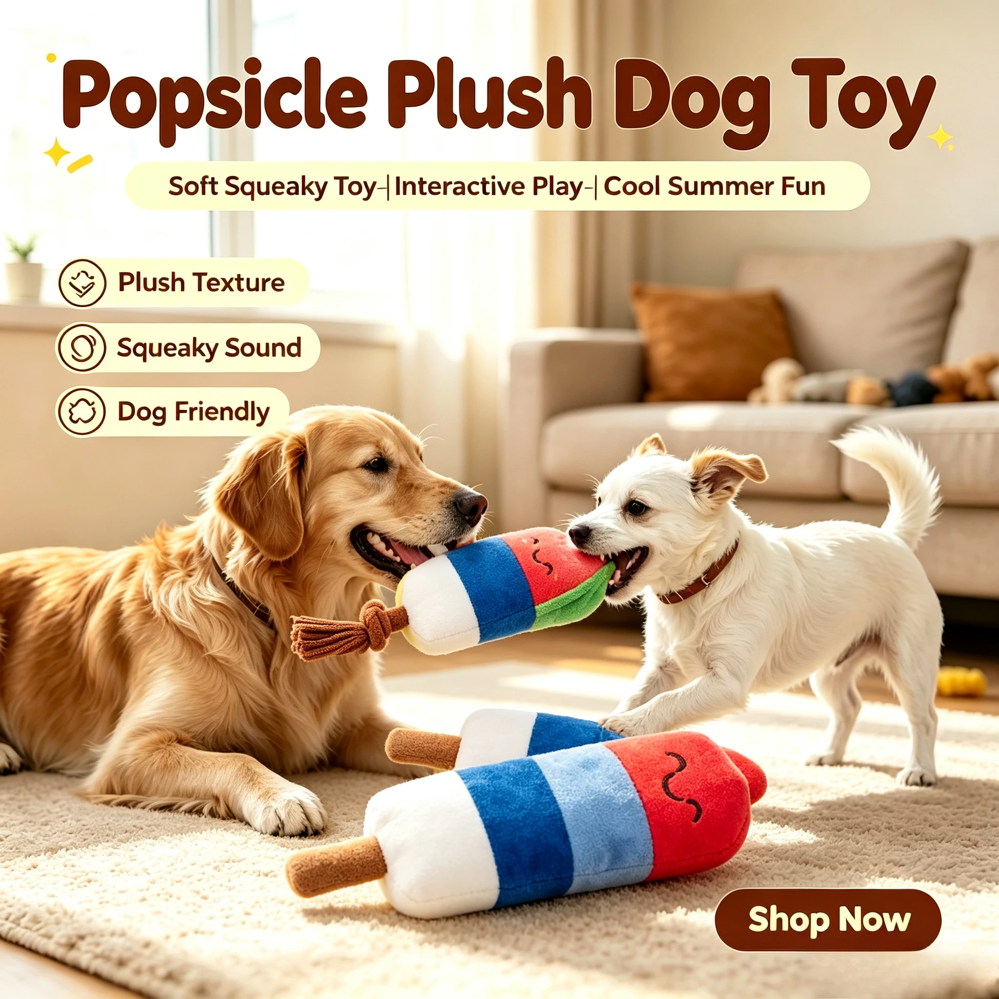 Popsicle Plush Dog Toy - Boots & Barkley
Popsicle Plush Dog Toy - Boots & Barkley