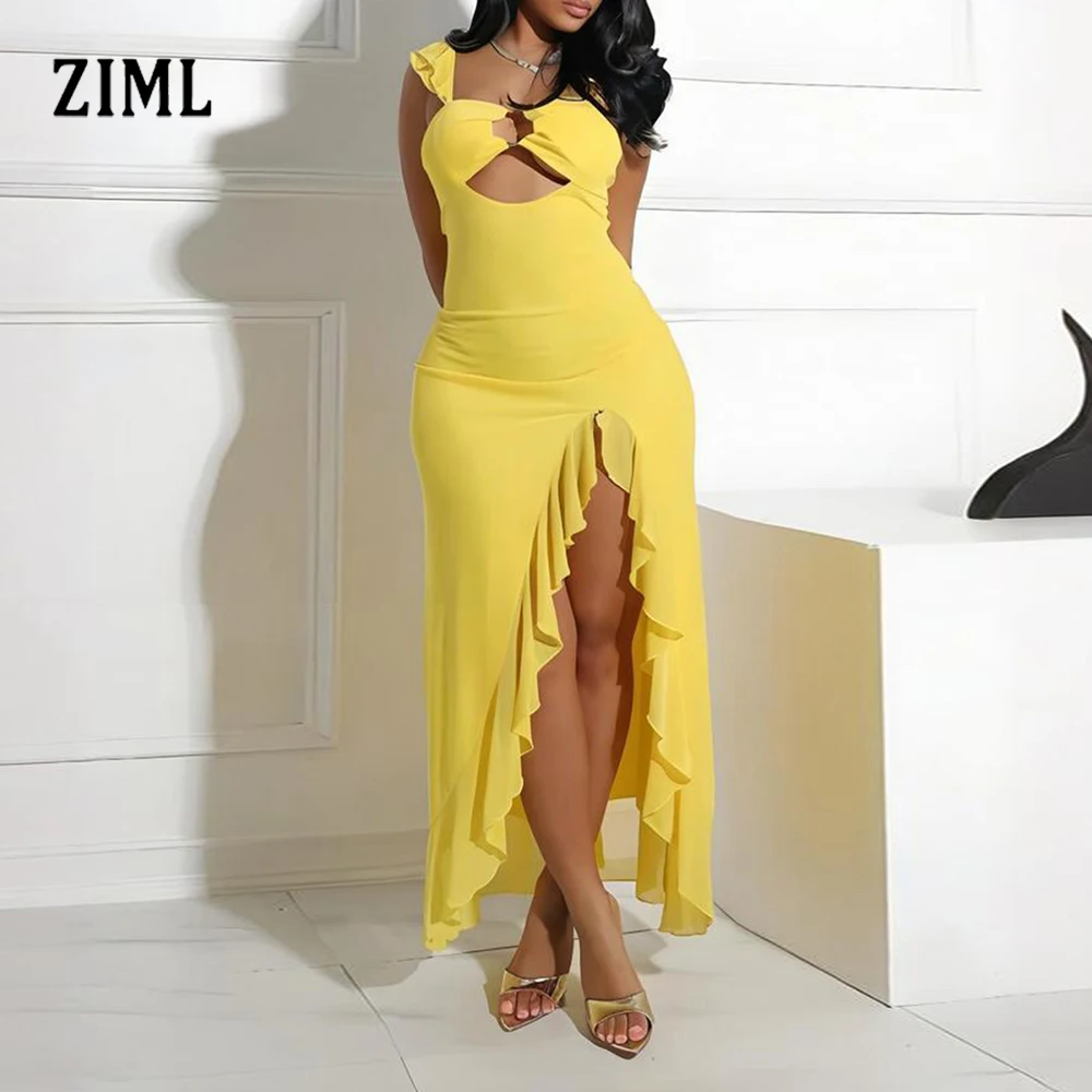 ZIML Solid Backless Slimming Hollow Out Dresses for Women Square Collar Sleeveless High Waist Temperament Dress Female Fashion
ZIML Solid Backless Slimming Hollow Out Dresses for Women Square Collar Sleeveless High Waist Temperament Dress Female Fashion