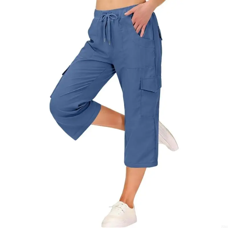 77HE Women's Hiking Cargo Pants Elastic Drawstring Waist Loose Casual Lightweight Outdoor Trousers with Pockets
77HE Women's Hiking Cargo Pants Elastic Drawstring Waist Loose Casual Lightweight Outdoor Trousers with Pockets