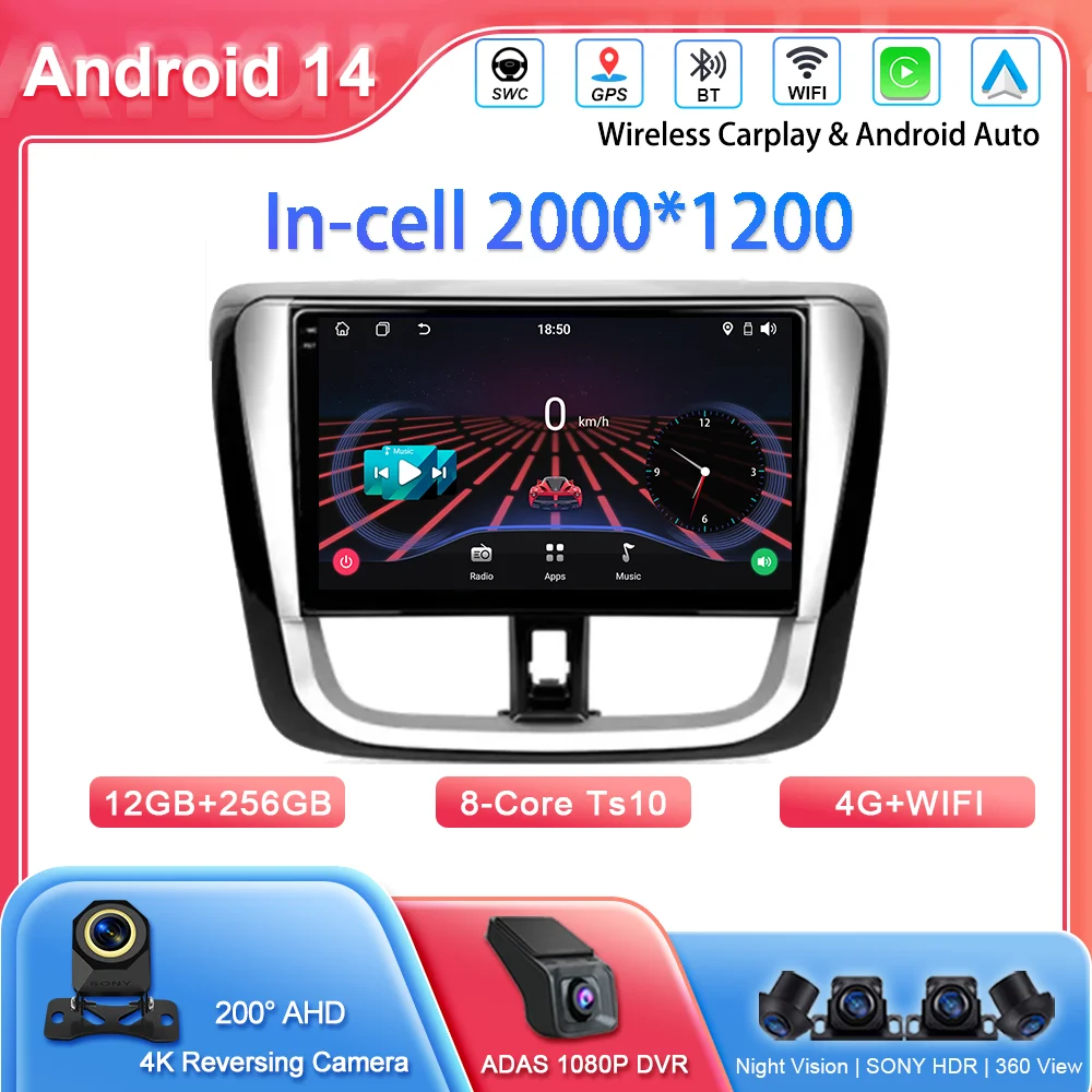 Android Auto For Toyota Vios Yaris L 2016 -2019 Auto Radio Stereo GPS Navigation Multimidia Player 2Din Android Carplay Car DVD
Android Auto For Toyota Vios Yaris L 2016 -2019 Auto Radio Stereo GPS Navigation Multimidia Player 2Din Android Carplay Car DVD