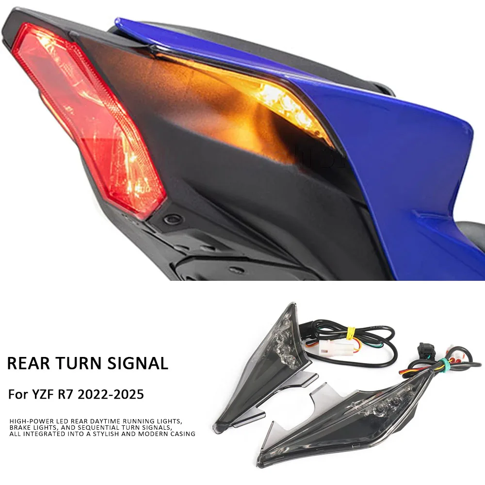 YZF-R7 2022 2023 2024 2025 Motorcycle In-Tail LED Integrated Tail Light For YAMAHA YZF R7 YZFR7 LED Turn Signal Light
YZF-R7 2022 2023 2024 2025 Motorcycle In-Tail LED Integrated Tail Light For YAMAHA YZF R7 YZFR7 LED Turn Signal Light