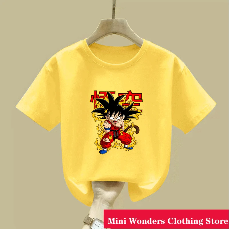 Dragon Ball Summer Short Sleeve Shirt Kids Tops Tee Anime Figures Son Goku Super Saiyan T-shirt Boys T-shirts Children Clothes
Dragon Ball Summer Short Sleeve Shirt Kids Tops Tee Anime Figures Son Goku Super Saiyan T-shirt Boys T-shirts Children Clothes