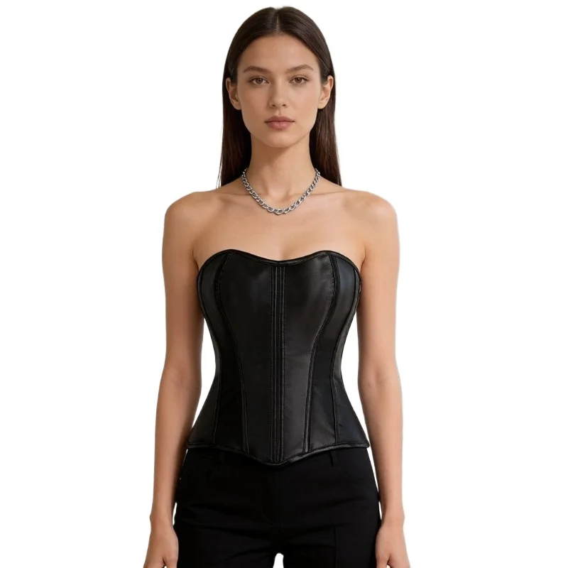 Gothic Black Solid Satin Corset Women Sweetheart Neck Side Zipper Waist Trainer Casual Club Evening Outfit
Gothic Black Solid Satin Corset Women Sweetheart Neck Side Zipper Waist Trainer Casual Club Evening Outfit