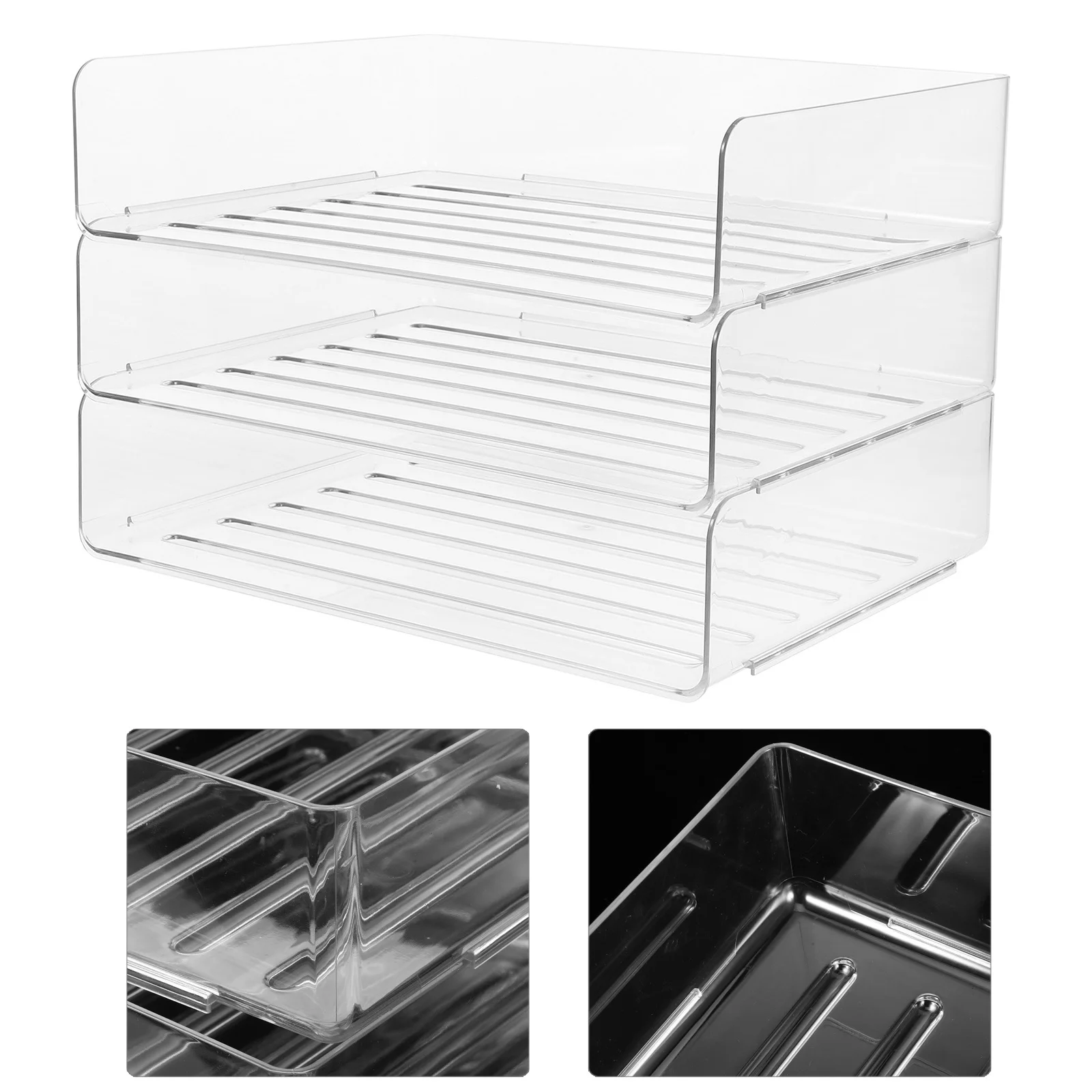File Organizer 3 Tier Clear Desktop Tray for Papers Letters Receipts Stackable Design Office Organization Storage Container
File Organizer 3 Tier Clear Desktop Tray for Papers Letters Receipts Stackable Design Office Organization Storage Container