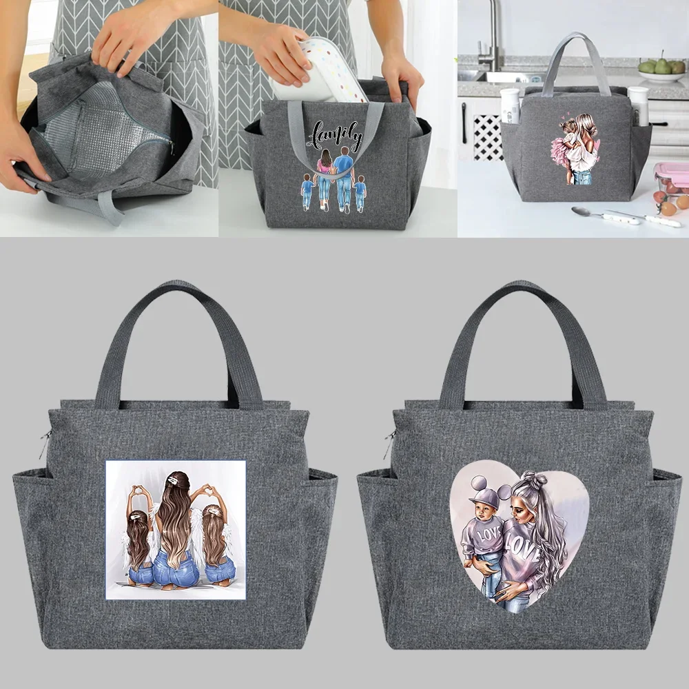 Large Capacity Insulated Lunch Bags Mom Series Print Cooler Bag New Portable Multifunction Tote Box Bag Picnic Thermal Food Pack
Large Capacity Insulated Lunch Bags Mom Series Print Cooler Bag New Portable Multifunction Tote Box Bag Picnic Thermal Food Pack