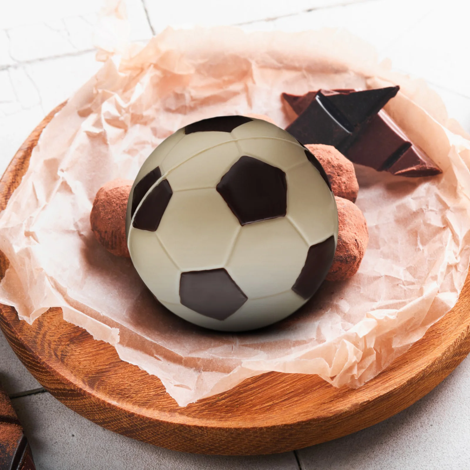 2 Pcs 3D Football Chocolate Molds Nonstick Plastic Cookie Jelly Molds Baking Supplies Graduation Gifts Cake Decorations
2 Pcs 3D Football Chocolate Molds Nonstick Plastic Cookie Jelly Molds Baking Supplies Graduation Gifts Cake Decorations