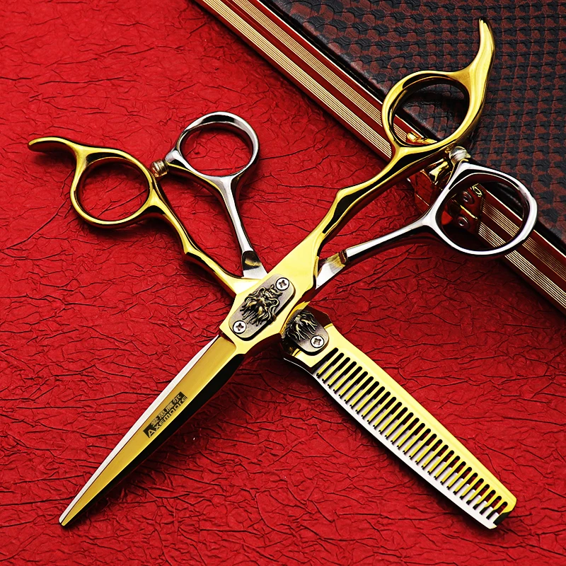 Axemoore 6.0 Professional Hairdressing Scissors Tools Haircut Free Shipping Half-Golden Barber Shears
Axemoore 6.0 Professional Hairdressing Scissors Tools Haircut Free Shipping Half-Golden Barber Shears