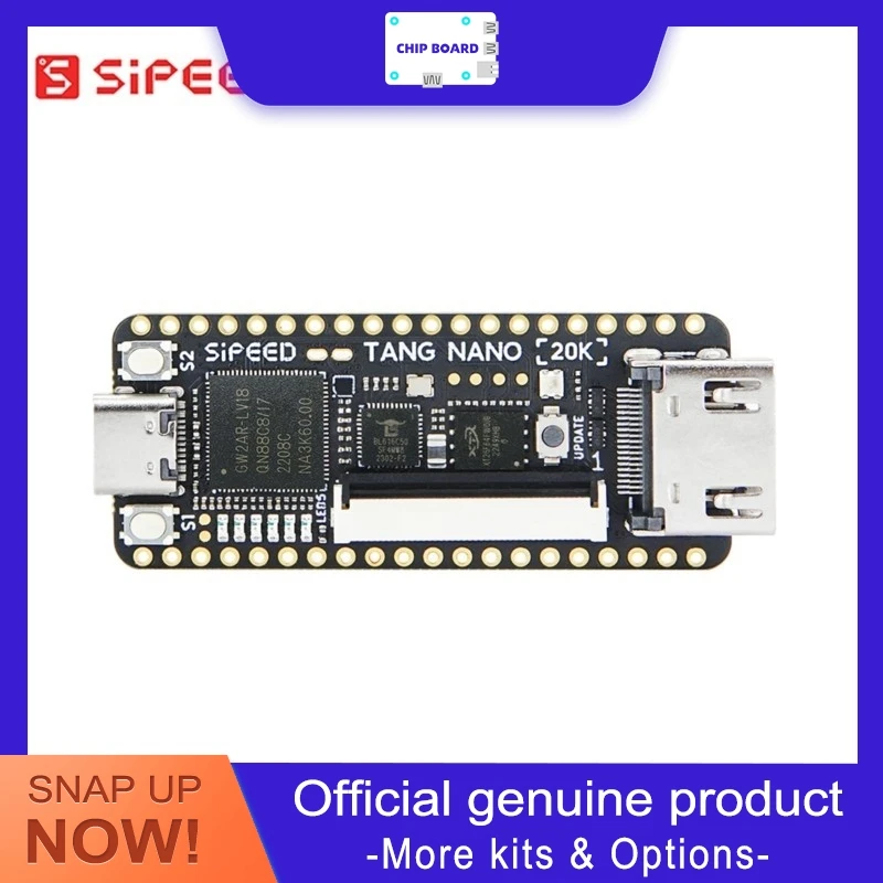 Платформа разработки Sipeed Tang Nano 20K FPGA с поддержкой RISC-V Linux, идеально подходит для ретро-игровых проектов и дизайна FPGA.
Платформа разработки Sipeed Tang Nano 20K FPGA с поддержкой RISC-V Linux, идеально подходит для ретро-игровых проектов и дизайна FPGA.