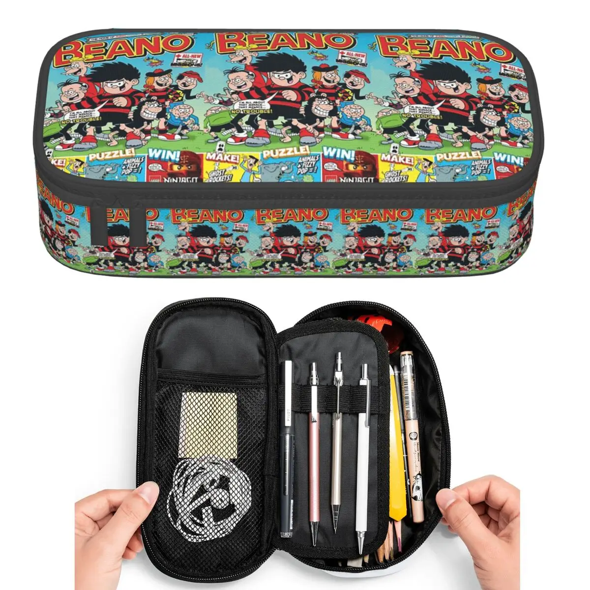 Beano Pencil Cases for Student Pen Box Pencil Bag Large Storage Pencil Pouch Pen Holder
Beano Pencil Cases for Student Pen Box Pencil Bag Large Storage Pencil Pouch Pen Holder