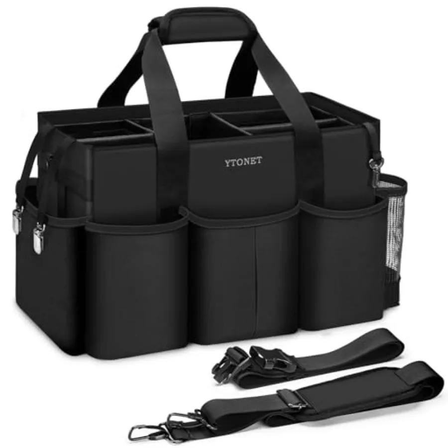 Extra Cleaning Caddy Bag with 4 Foldable Dividers, Wearable Cleaning Caddy Organizer with Handle and Shoulder Strap and Waist S
Extra Cleaning Caddy Bag with 4 Foldable Dividers, Wearable Cleaning Caddy Organizer with Handle and Shoulder Strap and Waist S