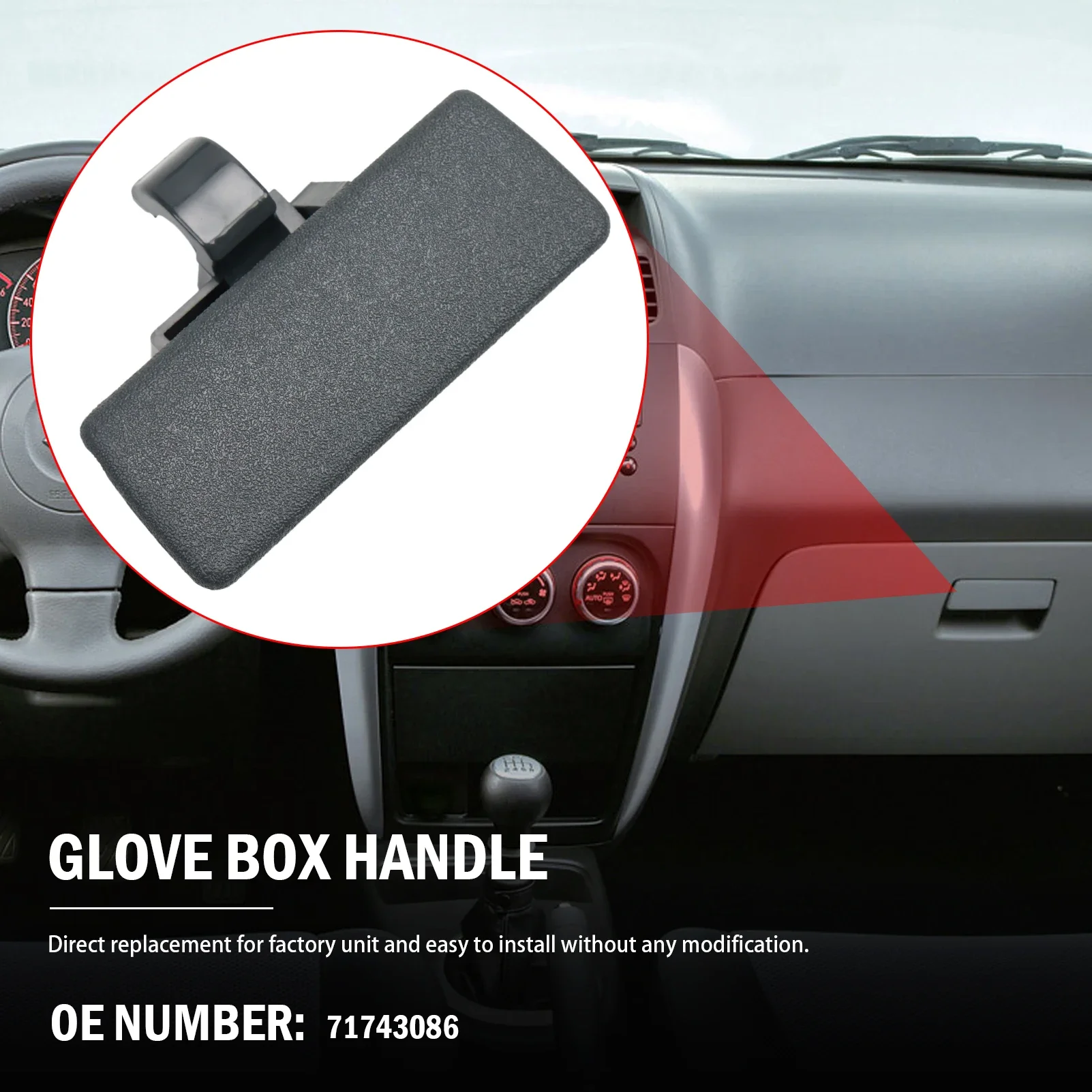 Car Drawer Door Handle 71743086 For Sedici 2006-2014 Swift IV 2010-2024 SX4 2006-2024
Car Drawer Door Handle 71743086 For Sedici 2006-2014 Swift IV 2010-2024 SX4 2006-2024