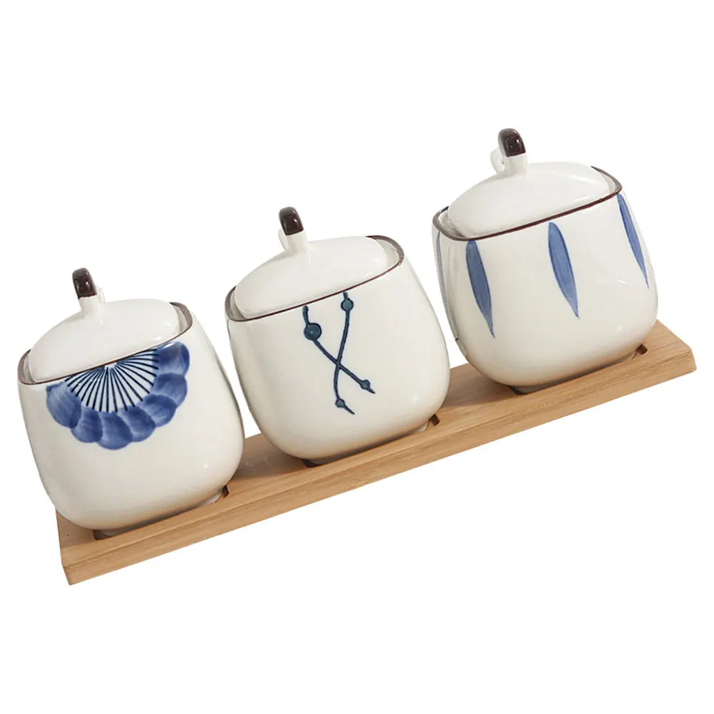 1 set 1 Set Of Seasoning Containers Spice Jar Set Kitchen Condiment Storage With Spoon Ceramic Salt Sugar Container For Coffee
1 set 1 Set Of Seasoning Containers Spice Jar Set Kitchen Condiment Storage With Spoon Ceramic Salt Sugar Container For Coffee