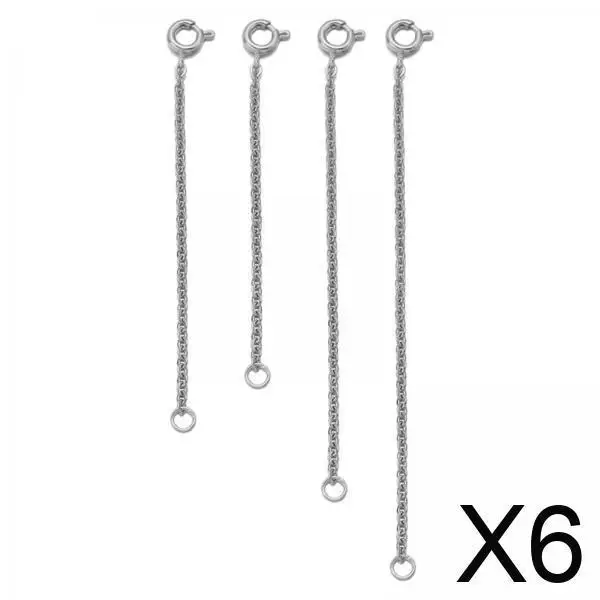 Silver Extension Chains Stainless Steel Lobster Clasp Closures for Jewelry Making Adjustable Necklace or Bracelet Length
Silver Extension Chains Stainless Steel Lobster Clasp Closures for Jewelry Making Adjustable Necklace or Bracelet Length