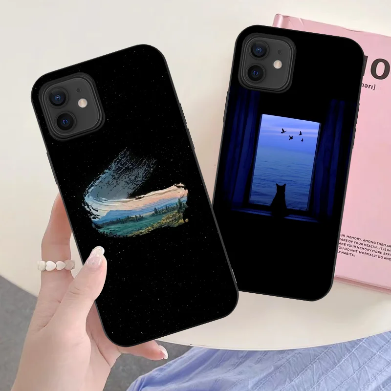 Deep Dark Seaside Cat Sky Scenery Phone Case For iPhone 16 15 11 12 14 13 Pro Max Mini X XSMax XR 7 8 Plus SE4 16e Silica Covers
Deep Dark Seaside Cat Sky Scenery Phone Case For iPhone 16 15 11 12 14 13 Pro Max Mini X XSMax XR 7 8 Plus SE4 16e Silica Covers