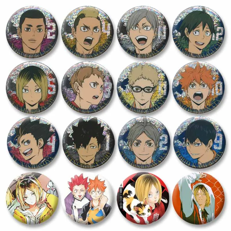Hinata Shoyo Tobio Kageyama Kenma Kozume Lapel Pins Anime Haikyuu Round Brooch Bag Clothing Hat Badge Accessories Jewelry Gifts
Hinata Shoyo Tobio Kageyama Kenma Kozume Lapel Pins Anime Haikyuu Round Brooch Bag Clothing Hat Badge Accessories Jewelry Gifts
