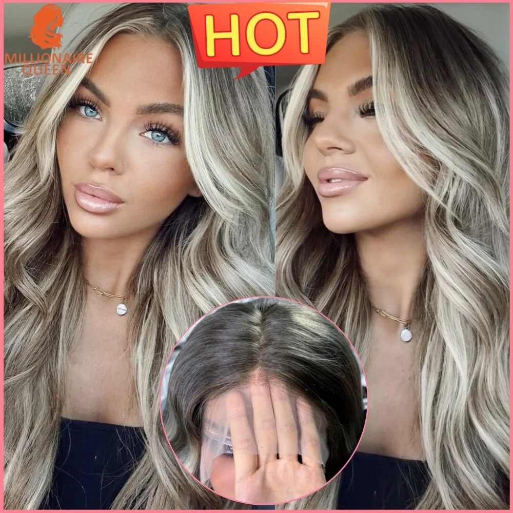 3T8 613 Ash Blonde Human Hair Wig 13x6 Body Wave Glueless Wigs Balayage Ombre Highlight Lace Frontal Wigs On Sale For Women
3T8 613 Ash Blonde Human Hair Wig 13x6 Body Wave Glueless Wigs Balayage Ombre Highlight Lace Frontal Wigs On Sale For Women