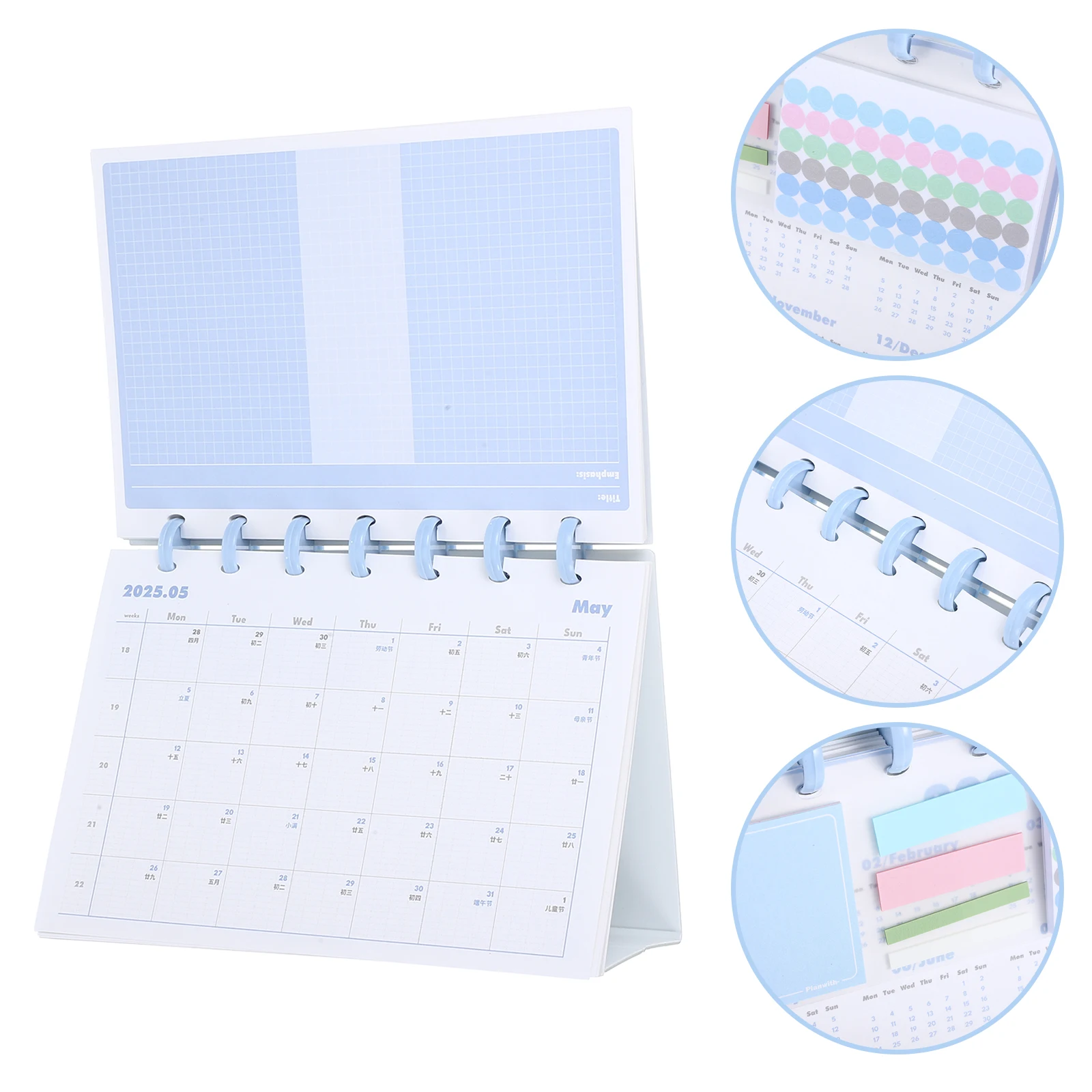 Настольный календарь на 2025 год, ежемесячный перекидной кольцевой переплет, настольный планировщик для домашнего офиса, ежедневное планирование, портативный
Настольный календарь на 2025 год, ежемесячный перекидной кольцевой переплет, настольный планировщик для домашнего офиса, ежедневное планирование, портативный