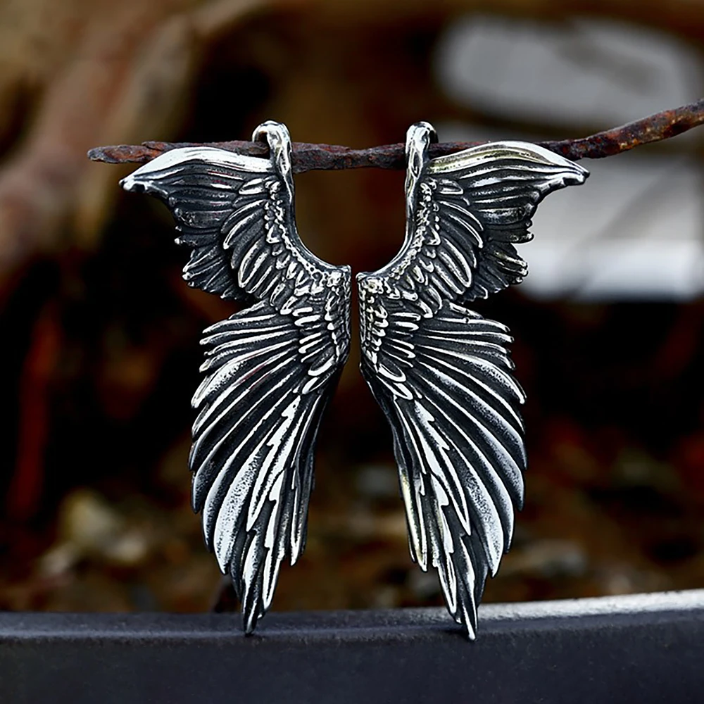 New Design Fashion Angel Wings Pendant Necklace For Men Women 316L Stainless Steel High Quality Amulet Jewelry Gifts Wholesale
New Design Fashion Angel Wings Pendant Necklace For Men Women 316L Stainless Steel High Quality Amulet Jewelry Gifts Wholesale