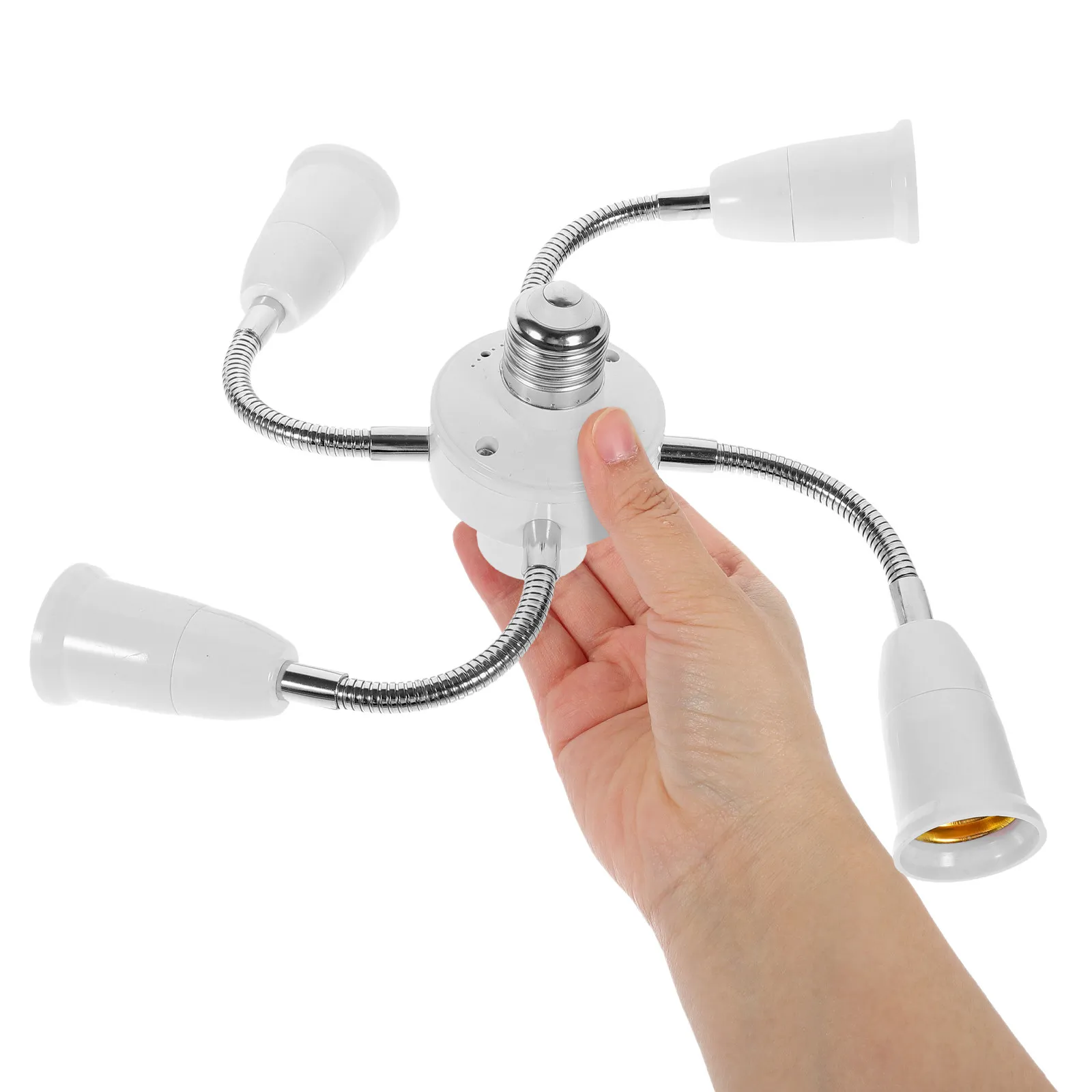 Гибкий адаптер-разветвитель для пяти ламп E27 с поворотом на 360 градусов, удлинитель-разветвитель для регулируемых светильников
Гибкий адаптер-разветвитель для пяти ламп E27 с поворотом на 360 градусов, удлинитель-разветвитель для регулируемых светильников