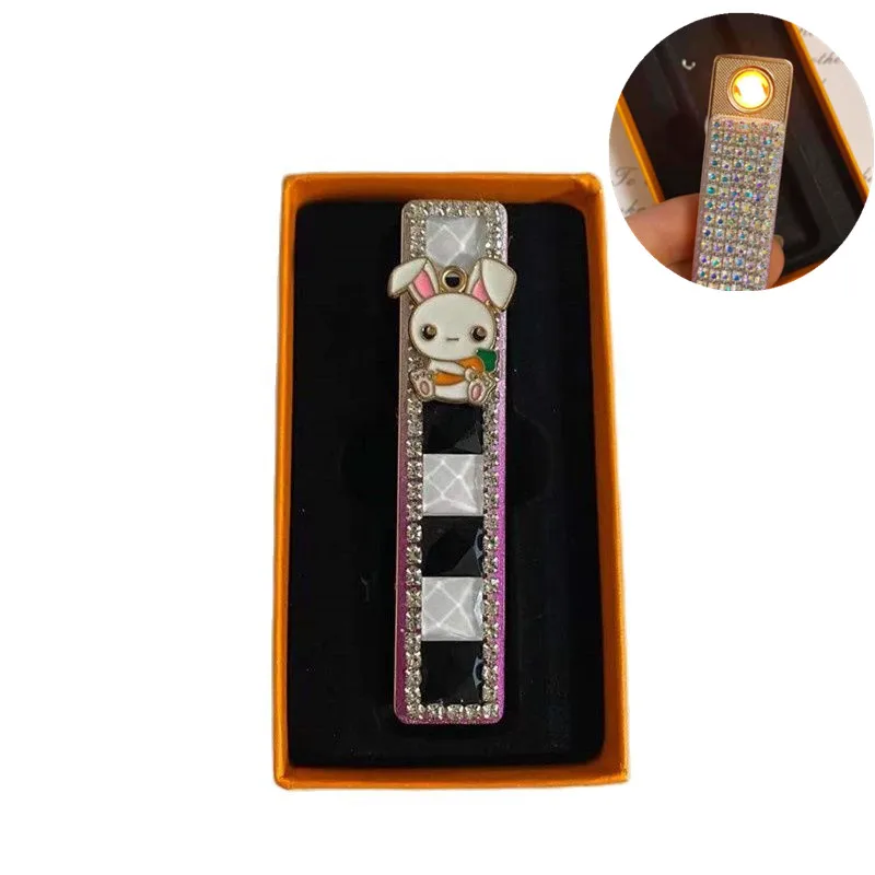 DIY Diamond Lady Lighter Creative Custom Sexy Pink Lighter Smoking Accessories USB Rechargeable Lady Lighter Best Gift
DIY Diamond Lady Lighter Creative Custom Sexy Pink Lighter Smoking Accessories USB Rechargeable Lady Lighter Best Gift