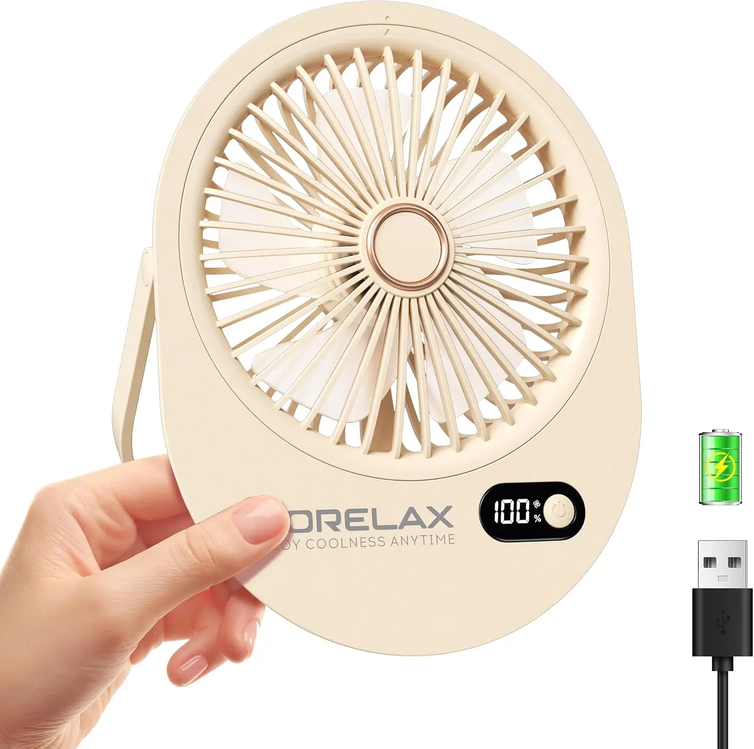 Rechargeable USB Desk Fan with 6 Speeds, 180° Folding Quiet Portable Fan for Office Bedroom Travel
Rechargeable USB Desk Fan with 6 Speeds, 180° Folding Quiet Portable Fan for Office Bedroom Travel