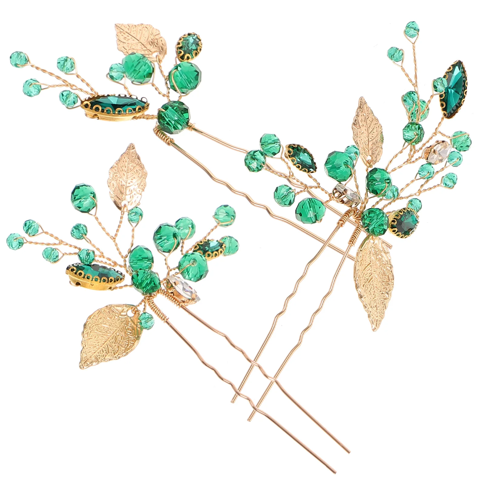 3 Pcs Green Leaf Crystal Hair Pins Bridal Wedding Accessories Hairpins for Women Party Prom Bridesmaid Hair Styling
3 Pcs Green Leaf Crystal Hair Pins Bridal Wedding Accessories Hairpins for Women Party Prom Bridesmaid Hair Styling