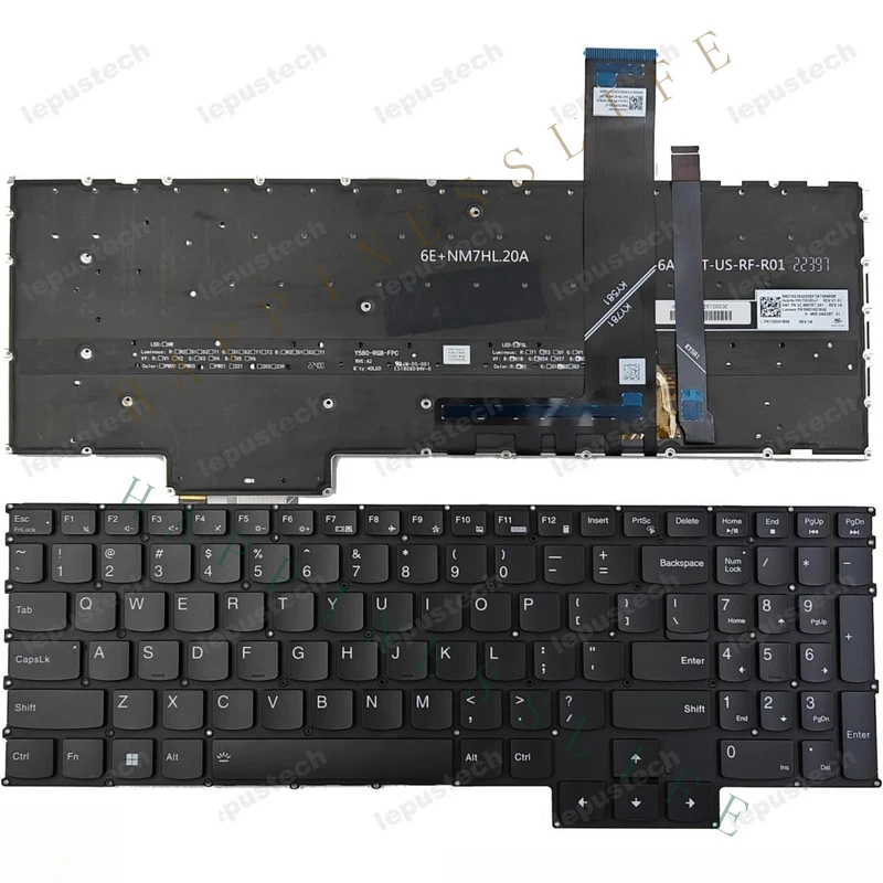 OM+ FOR Lenovo Legion Pro 7 16ARX8H / Legion Pro 7 16IRX8H black RGB backlit US keyboard
OM+ FOR Lenovo Legion Pro 7 16ARX8H / Legion Pro 7 16IRX8H black RGB backlit US keyboard