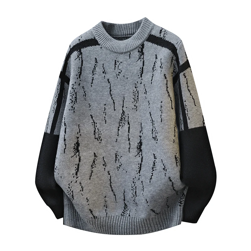 American Sle Knitted Sweater round Ne Color Blo Men's Faion Ci Walk Polyester Fiber Long Sve Student Youth Trendy
American Sle Knitted Sweater round Ne Color Blo Men's Faion Ci Walk Polyester Fiber Long Sve Student Youth Trendy