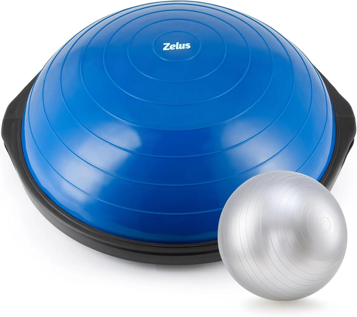 25in Balance Ball with 660lb Capacity, Half Exercise Ball Trainer with Non-Slip Base, Resistance Bands, Pump & Extra Ball
25in Balance Ball with 660lb Capacity, Half Exercise Ball Trainer with Non-Slip Base, Resistance Bands, Pump & Extra Ball