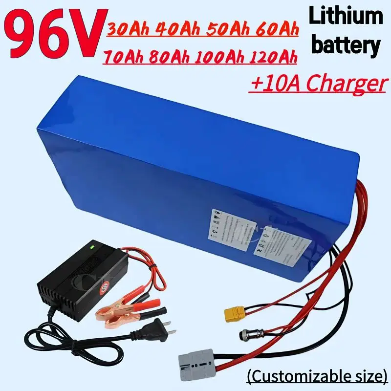 96v 60ah 80Ah 100Ah 30Ah 40Ah lithium ion battery li ion 26S BMS for 5000w motor robot scooter motorcycle AGV + 10A Charger.
96v 60ah 80Ah 100Ah 30Ah 40Ah lithium ion battery li ion 26S BMS for 5000w motor robot scooter motorcycle AGV + 10A Charger.