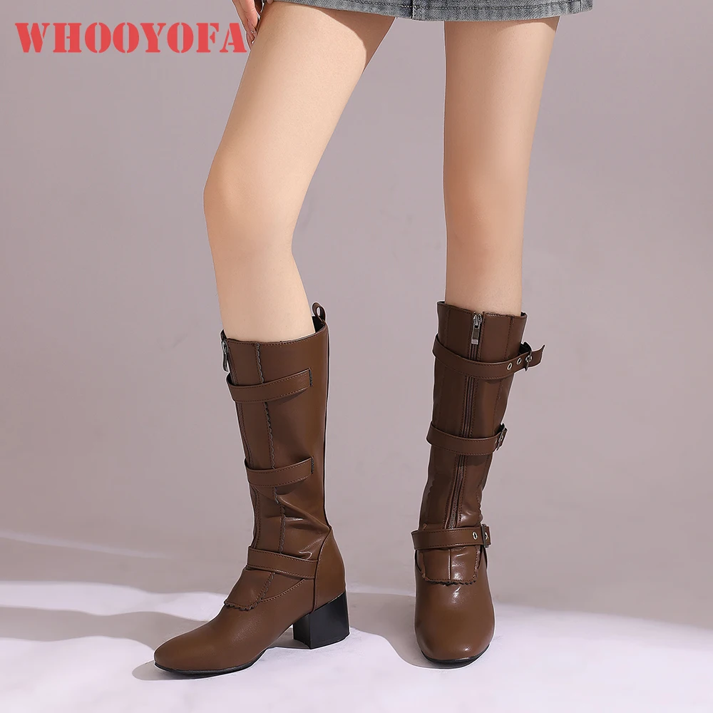 2025 Winter Comfortable Brown Black Women Mid Calf Boots Hot Round Toe Med Heels Lady Formal Shoes Small Big Size 33 43 48 50
2025 Winter Comfortable Brown Black Women Mid Calf Boots Hot Round Toe Med Heels Lady Formal Shoes Small Big Size 33 43 48 50