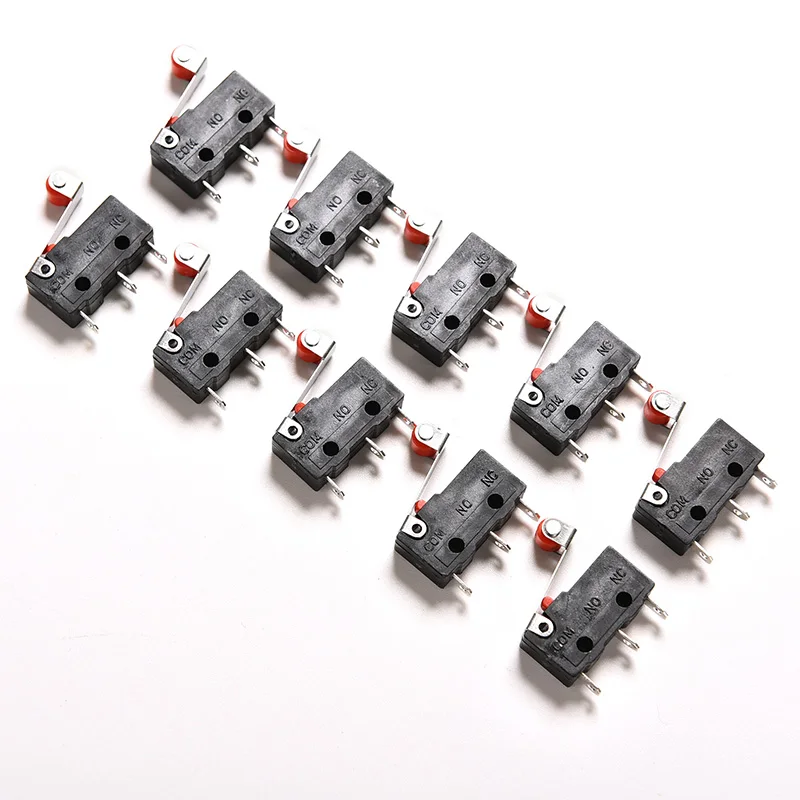 10Pcs Micro Roller Lever Arm Open Close Limit Switch KW12-3 PCB Micro Switch‘
10Pcs Micro Roller Lever Arm Open Close Limit Switch KW12-3 PCB Micro Switch‘