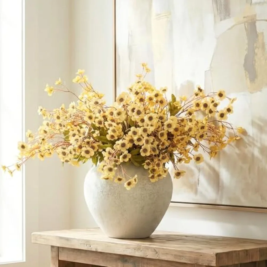 24pcs Faux Yellow Spring flowers With Stems, 23" Realistic Artificial Long Floral for Home Office Decor, Spring Table Centerpie
24pcs Faux Yellow Spring flowers With Stems, 23" Realistic Artificial Long Floral for Home Office Decor, Spring Table Centerpie