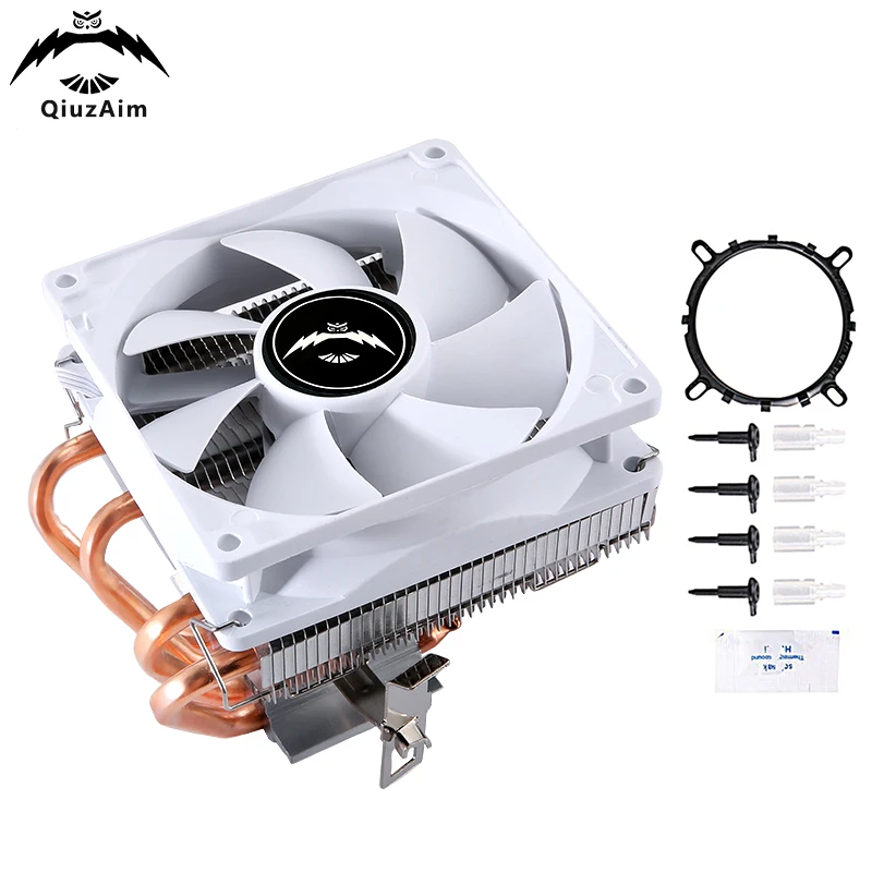 QiuzAim Air-cooled CPU Cooling Fan Horizontal cooler 4 Heat Pipe PC Processor install LGA115x 1200 1700 1366 i5 i7 AMD AM3 AM4
QiuzAim Air-cooled CPU Cooling Fan Horizontal cooler 4 Heat Pipe PC Processor install LGA115x 1200 1700 1366 i5 i7 AMD AM3 AM4