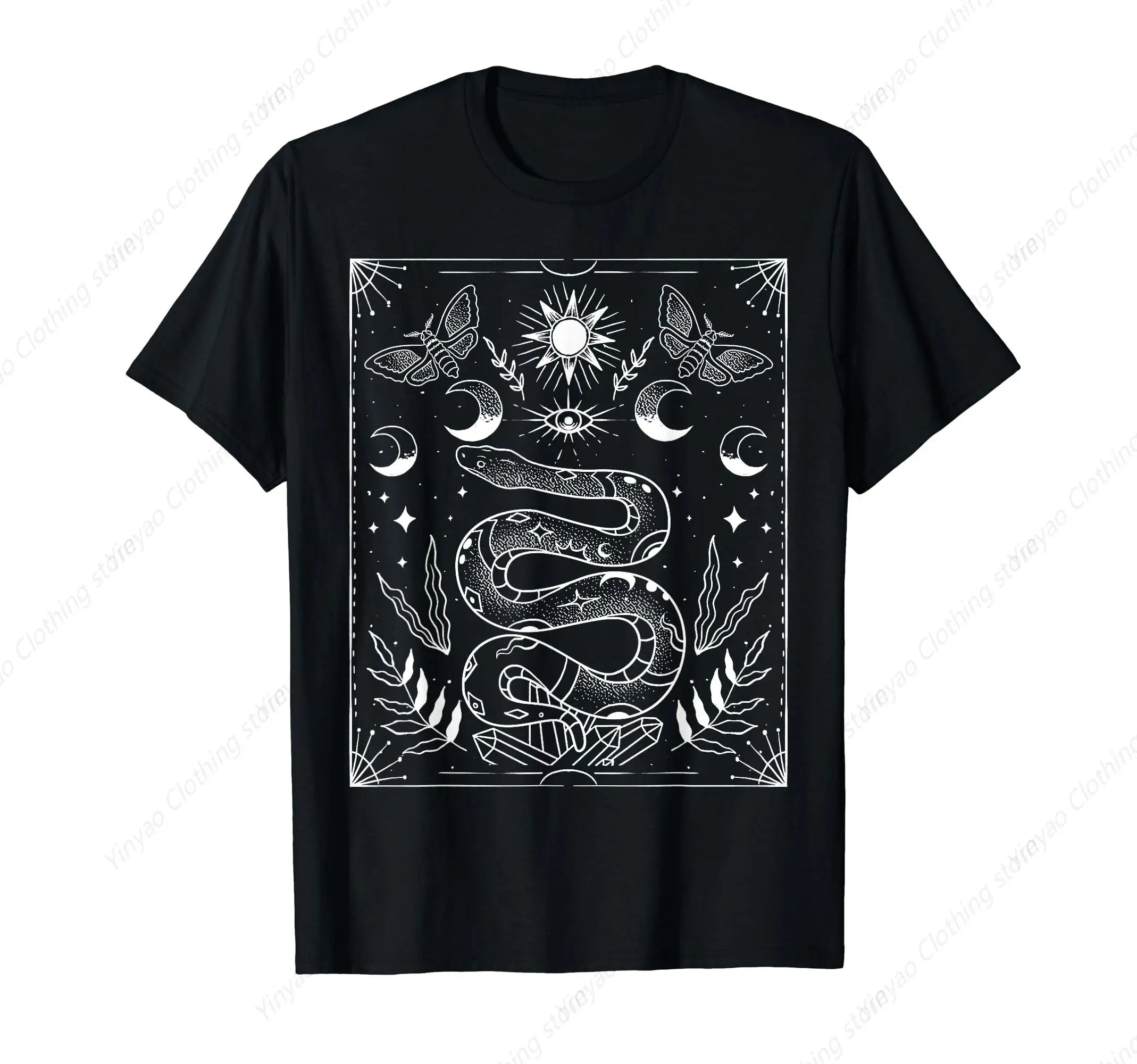 Fun Snake Star Personalized Pattern T-shirt Men's Daily Short sleeved Women's Casual Fashion Cotton Top
Fun Snake Star Personalized Pattern T-shirt Men's Daily Short sleeved Women's Casual Fashion Cotton Top