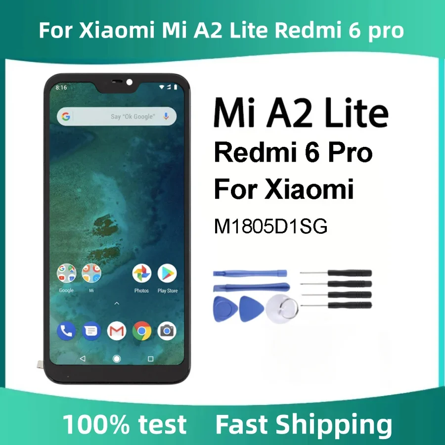 5.84" For Xiaomi Mi A2 Lite Redmi 6 pro Display Touch Screen Replacement For Xiaomi Redmi 6pro Display
5.84" For Xiaomi Mi A2 Lite Redmi 6 pro Display Touch Screen Replacement For Xiaomi Redmi 6pro Display